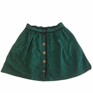 Cooperative green floral mini skirt